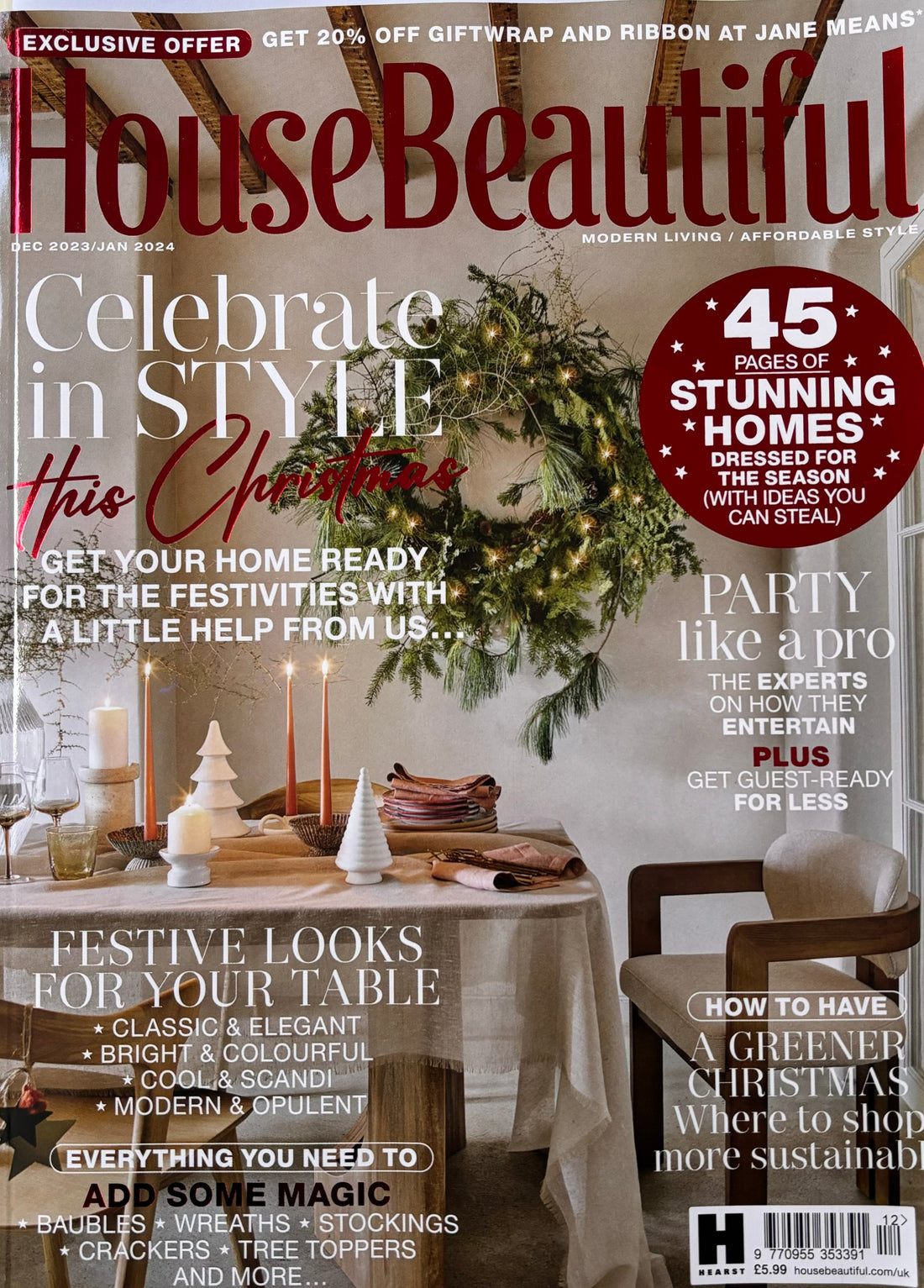 House Beautiful, UK, December 2022-January 2023